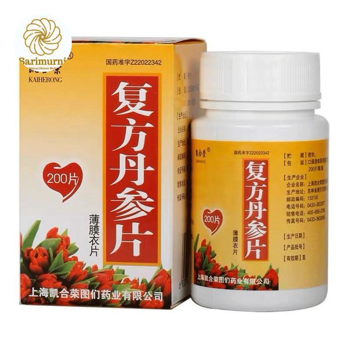 Obat Herbal Nyeri Jantung Sesak Dan Shen Pill Fufang Danshen Pian Original Import - Kemasan Baru Isi