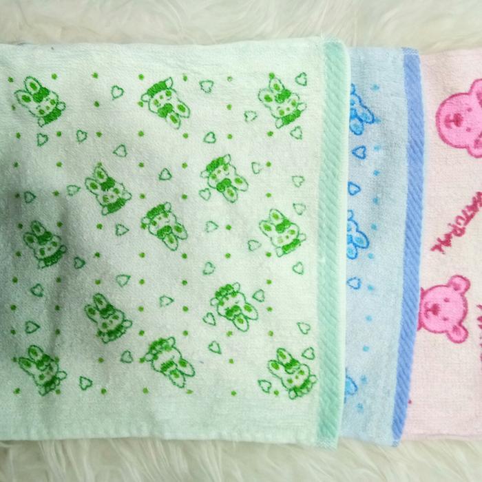 handuk muka kecil / handuk muka motif / handuk sapu tangan ( isi 12 )