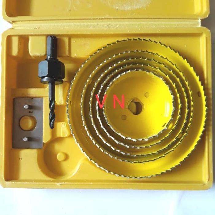 HOLE SAW SET UKURAN BESAR/HOLE SAW KAYU/TRIPLEK