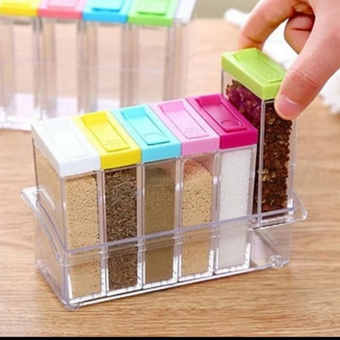 RAK BUMBU 6 IN 1.SEASONING BOX SERBAGUNA