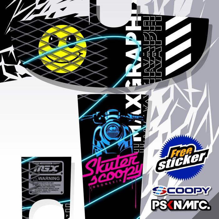 STRIPING SCOOPY PELINDUNG DASHBOARD TANKPAD SCOOPY STRIPING SCOOPY 2017 2018 2019 (BODY PROTEKTOR