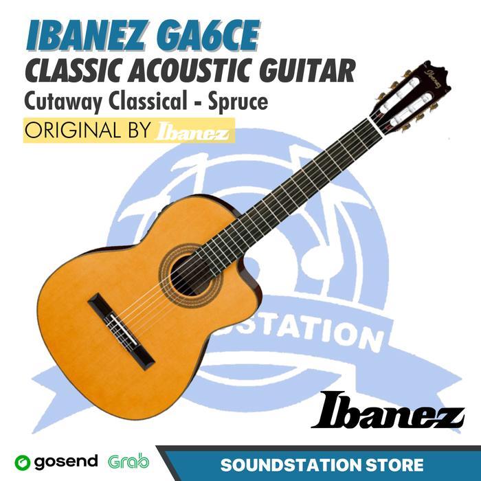 Ibanez GA6CE Classic Nylon Acoustic Electric Guitar - Gitar Akustik Elektrik Klasik Nilon Original