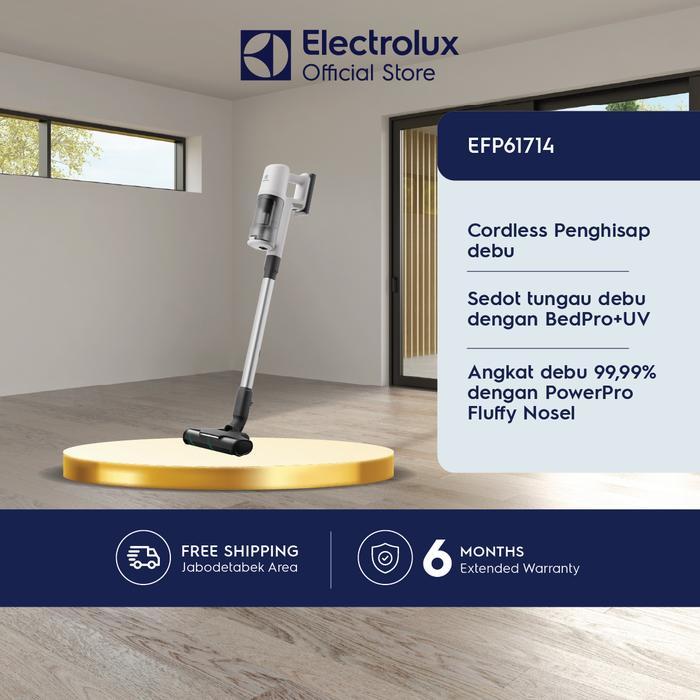 ELECTROLUX VACUUM CLEANER CORDLESS PENGHISAP DEBU SEDOT TUNGAU DEBU DENGAN BEDPRO+UV ANGKAT DEBU