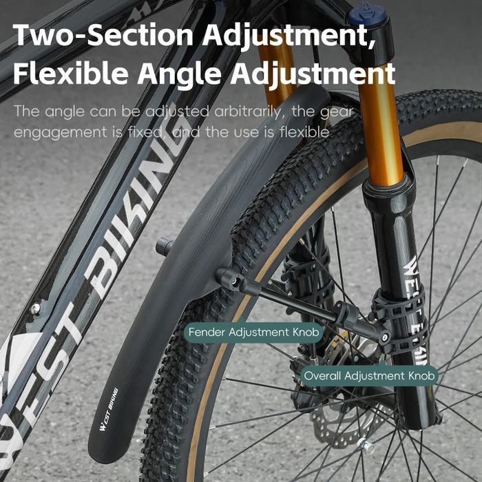 Polygon West Biking Yp0714031 Fender Spakbor Mudguard Quick Release Sepeda Mtb
