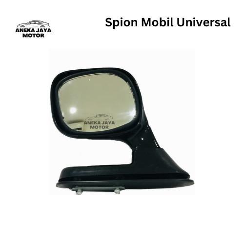 SPION KAP MESIN MOBIL UNIVERSAL HITAM CHROME SPOT MIRROR BLIND SPOT CAR PREMIUM