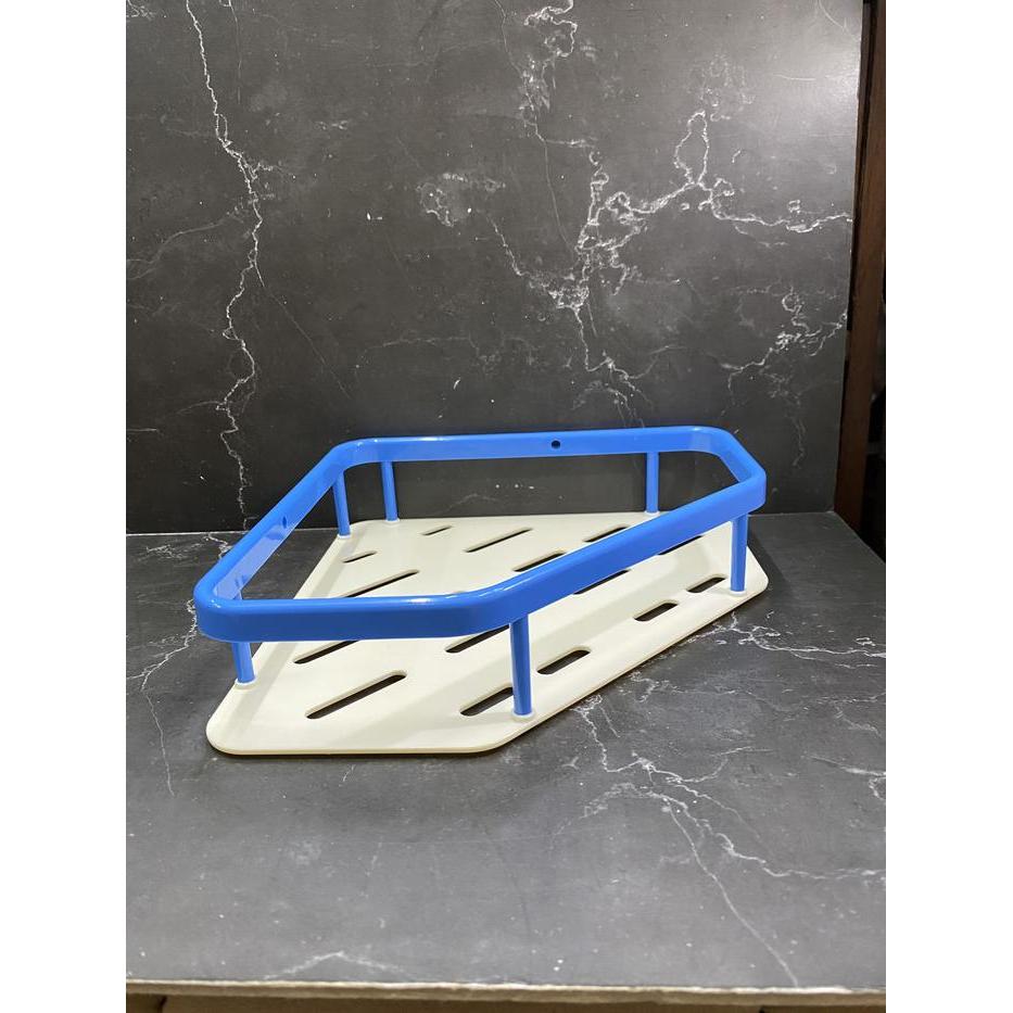 NEWW Rak shampo sudut plastik / tempat sabun plastik