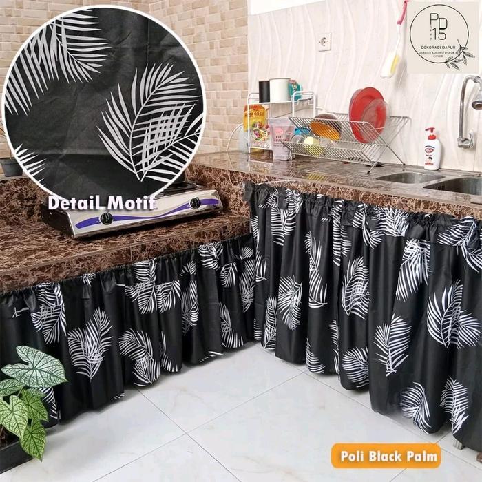 "New" Gorden Aesthetic Kolong Dapur Bahan Kain Mikrotex Bisa Riques Potong Tinggi