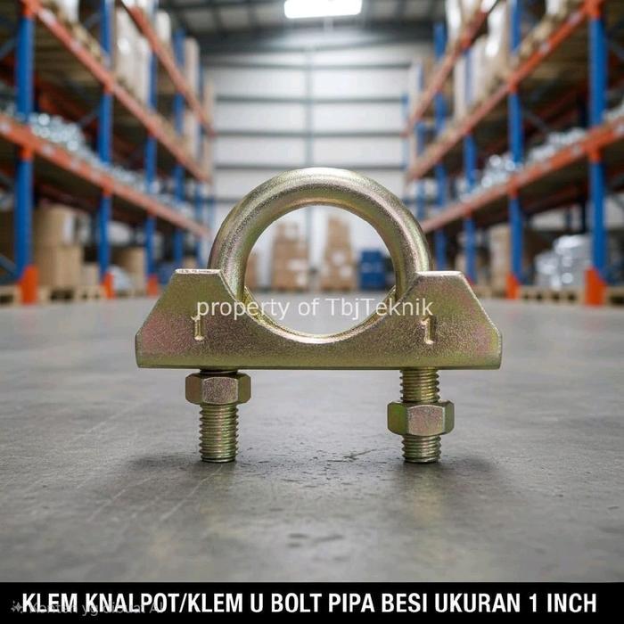klem U bolt besi atau klem knalpot / klem setrok 1 inch