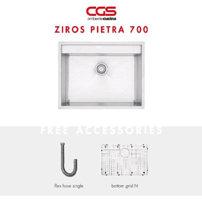 CGS ZIROS PIETRA 700 Stainless Kitchen Sink - Bak Cuci Piring