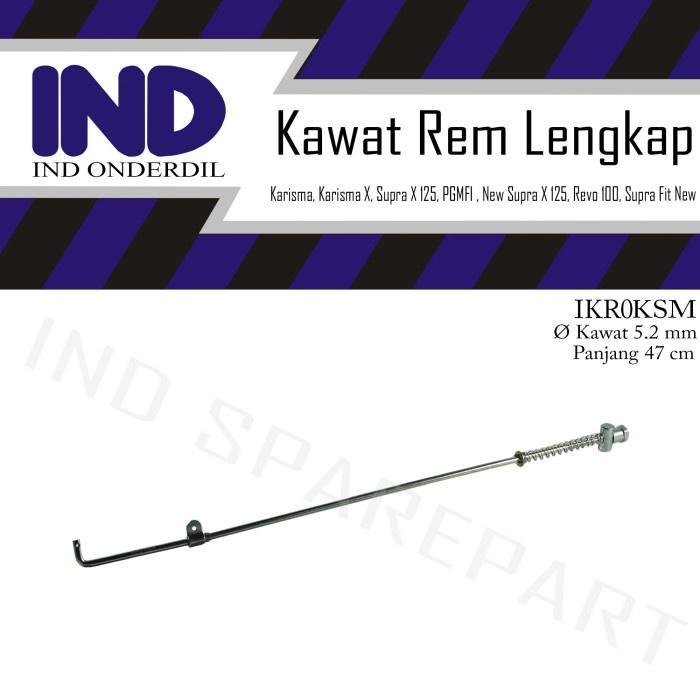 IND Onderdil Kawat-Per Tiang- Rem Belakang Lengkap Supra X 125 PGMFI/New Supra 125