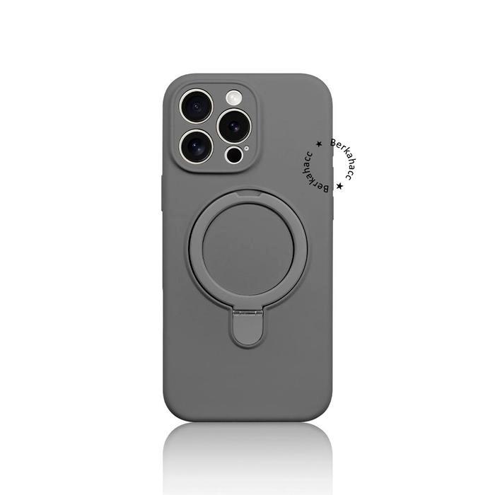 Best Seller Bludru Folding Stand Ring Magsaf* Silicone Case Compatible For Iphone 11 12 13 14 15 16