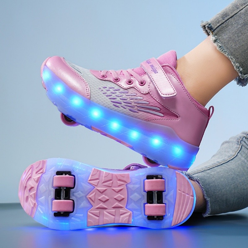 Children's Roller Skates Casual Skateboarding Shoes Sneakers Children's Sports Shoes Roller Skates
