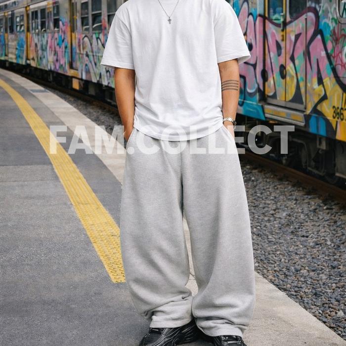 FAM - SWEATPANTS BAGGY FIT - LOOSE FIT PANTS - JOGGER PANTS - OVERSIZE PANTS