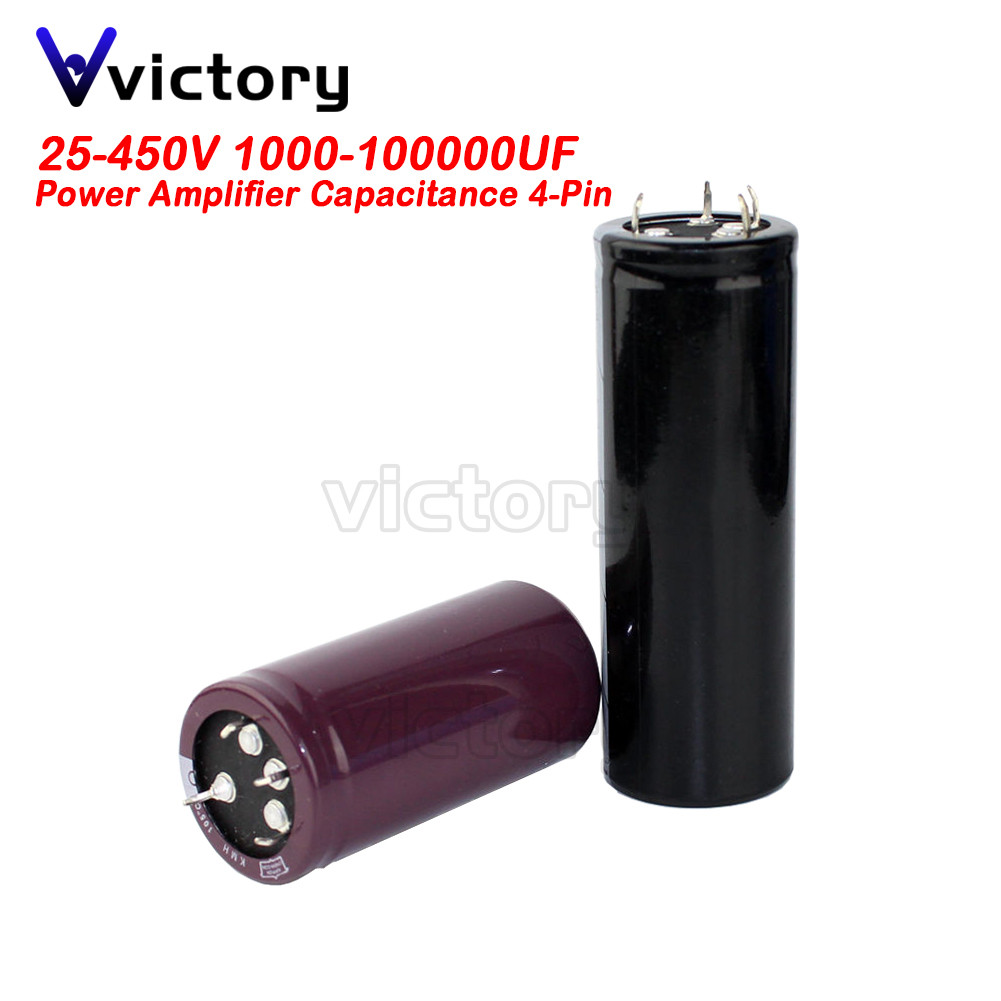 1PCS Power Amplifier Capacitance 25V 100V 250V 400V 450V 1000UF 2200UF 10000UF 15000UF 100000UF Four