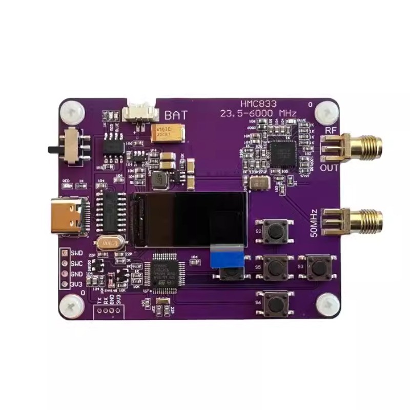 6GHz RF signal generator HMC833 with oled