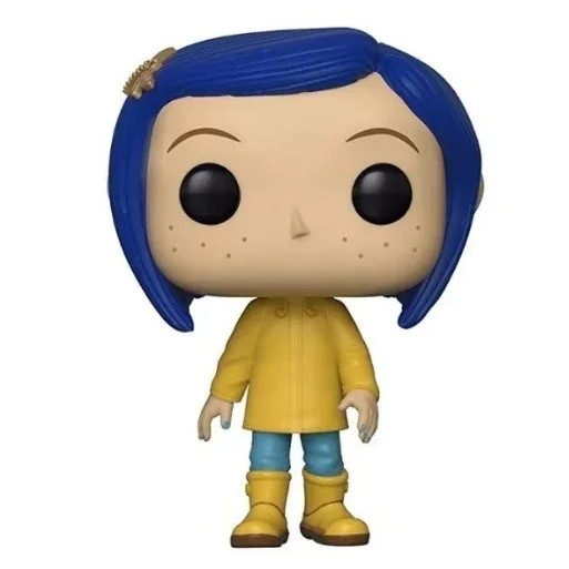 Funko Pop Animation Coraline Jones #423 Yellow Raincoat Button Eyes Vinyl Collectible Figure Gift