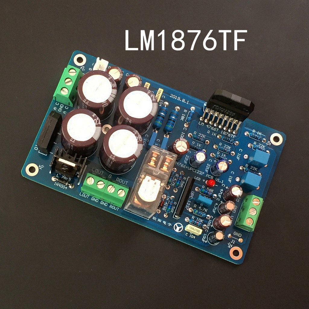 AC DUAL 12-18V LM1876 POWER AMPLIFIER BOARD WITH SPEAKER PROTECTION (FINISHED PRODUCT)