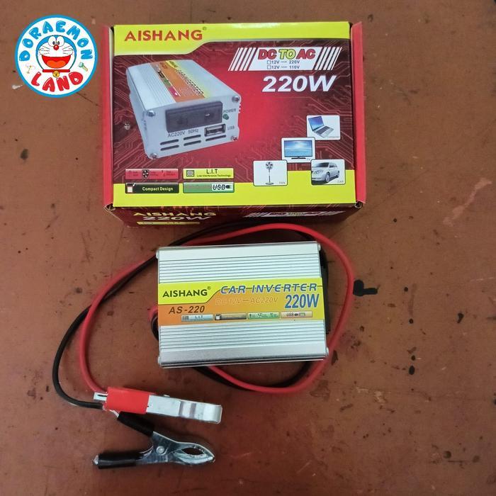 Power Inverter 220 Watt Inverter 220 Watt DC 12V to AC 220V Pengubah Arus DC ke AC Solar Power Aki