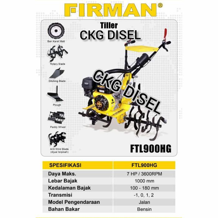 Cultivator Traktor FTL 900 HG FTL 900HG (Gear type)