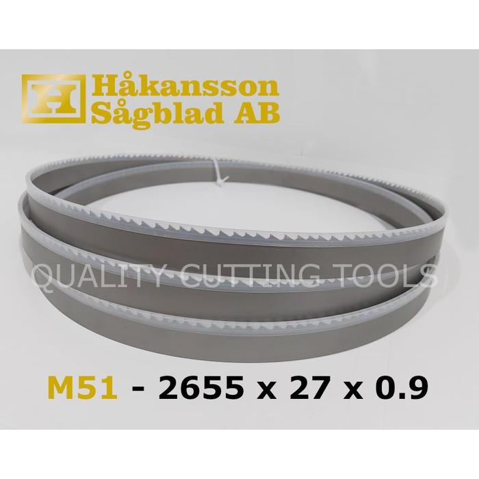 HAKANSSON Metal Bandsaw Blade M51 / Mata Gergaji Besi 2655 x 27 x 0.9