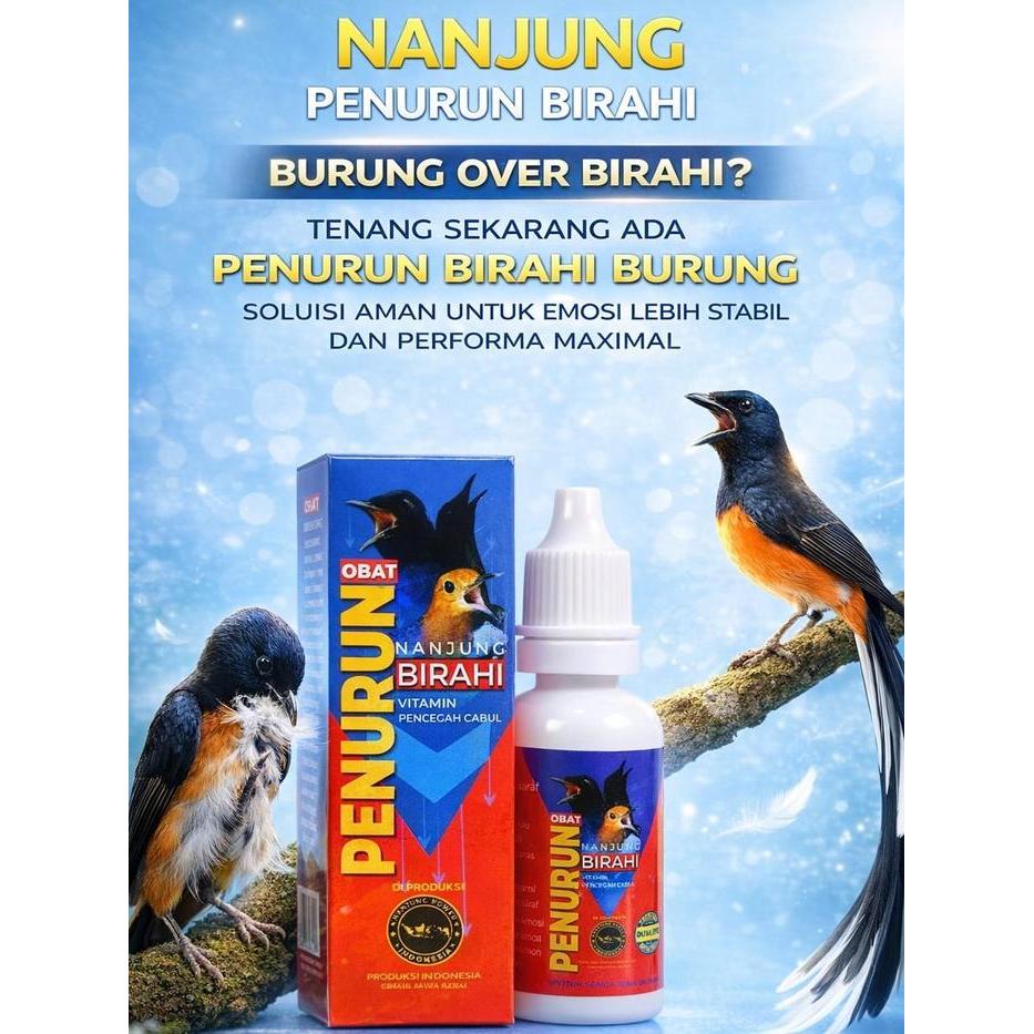 ASLI NANJUNG POWER - VITAMIN PENURUN BIRAHI BURUNG - OBAT PENURUN BIRAHI BURUNG - VITAMIN BURUNG