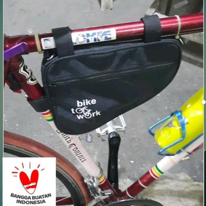 Rockbros - Tas Slempang. Tas Segitiga Frame. Tas Sepeda Fixie. Mtb. Dunhil Dll