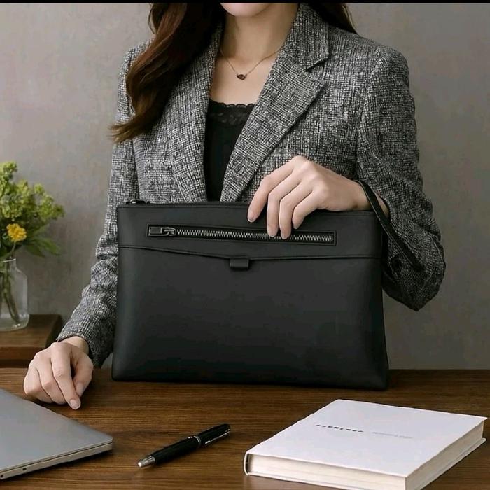 BOOM SALE Hanbag PU Leather Premium/Clutch Bag Tas Tangan Pria dan Wanita/RyT.Shoop