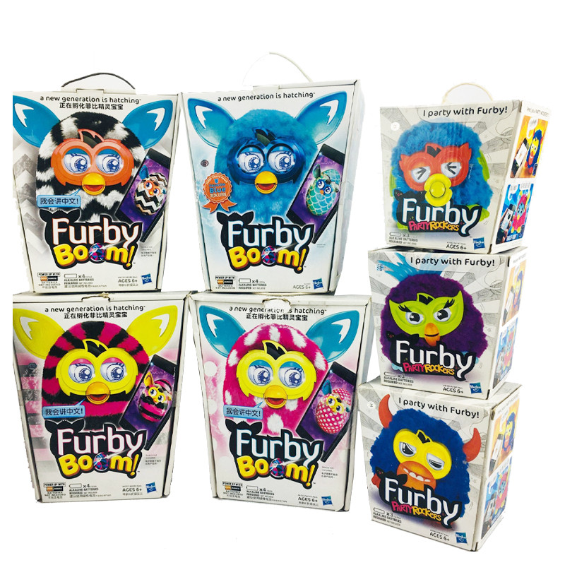Original Furby Party Rockers Musical Soft Toy Electronic Pet Dolls Talking Interactive Toys Plush St