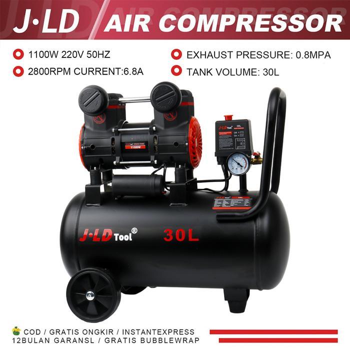 Jld Kompresor Angin Tanpa Oilless 1Hp 30L