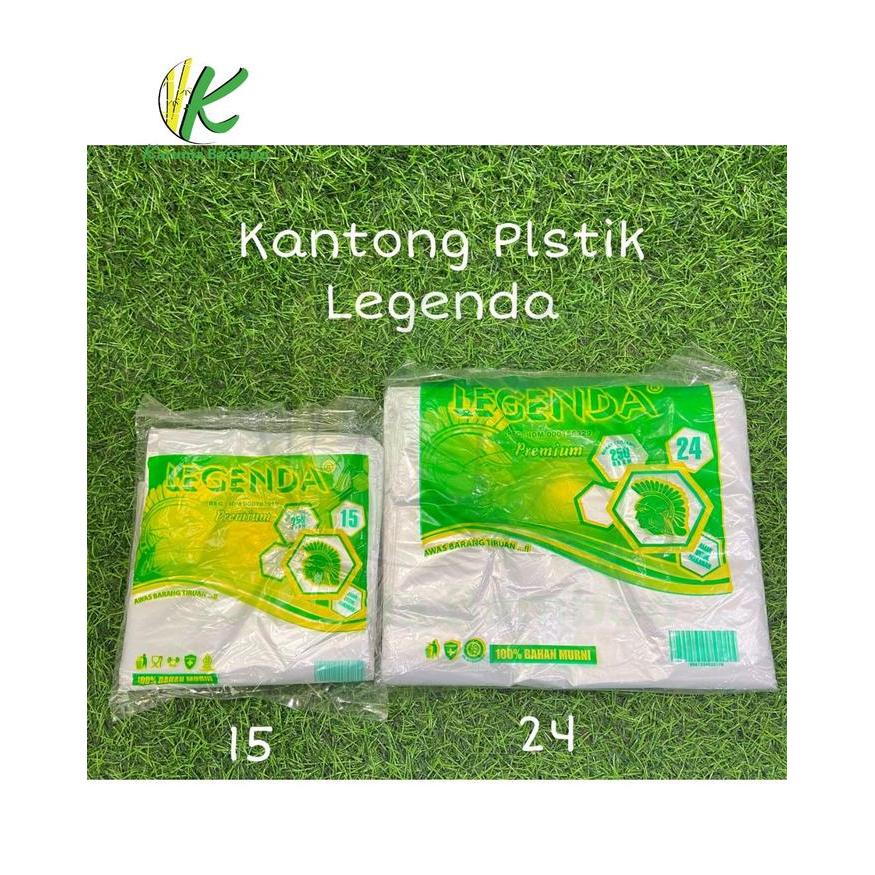 Kantong Plastik/Kantong HD/Kantong Kresek/Legenda Hijau 250gram