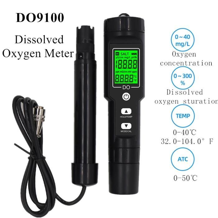 Promo Digital Do Meter Dissolve Oxygen Alat Ukur Oksigen Dalam Air Do-9100 Backlight Ble-9100