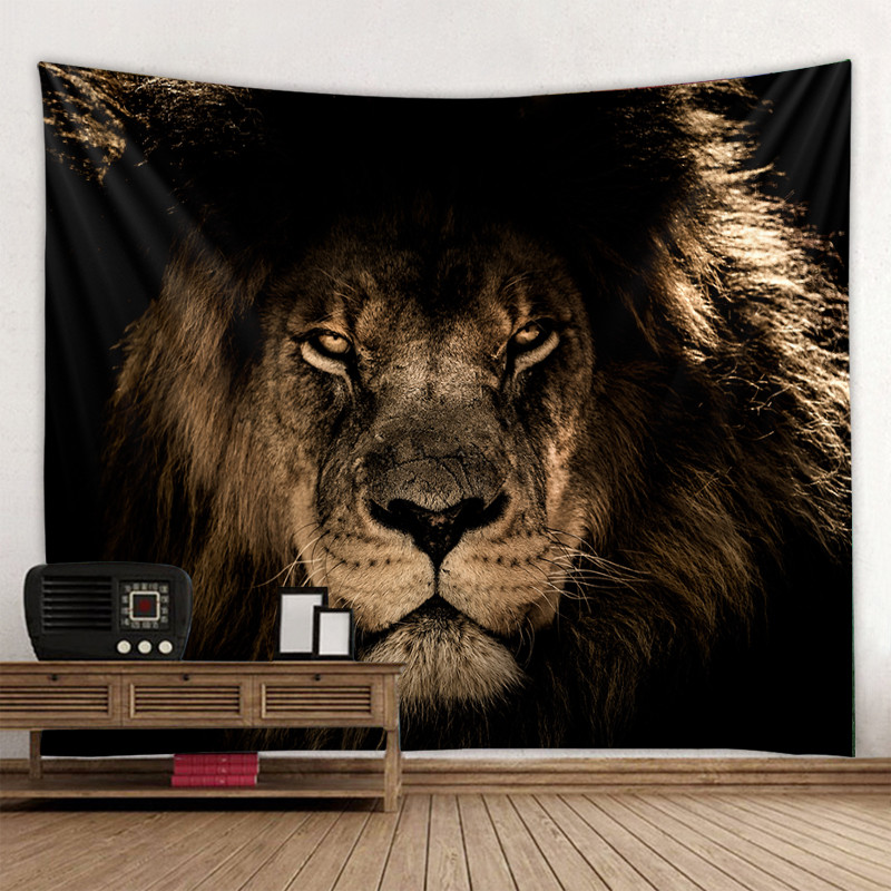 Lion decorative tapestry hippie bohemian wall tapestry gypsy landscape wall decorative tapestry bedr