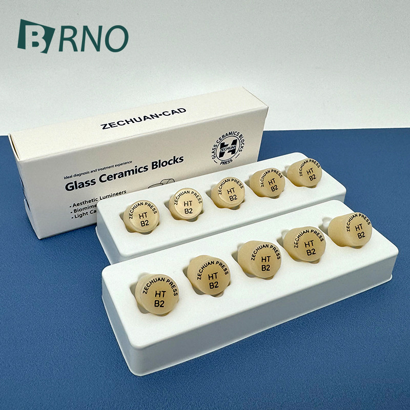 ZECHUAN 10pcs Press Ingots Dental Glass Ceramic Press Lithium Disilicate Ingots Dental Lab Materials