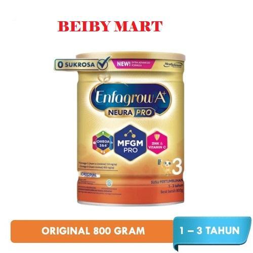 Ready Enfagrow 3 Neura Pro Original 800G Susu Pertumbuhan Nutrisi Tambahan Untuk Anak 1-3 Tahun