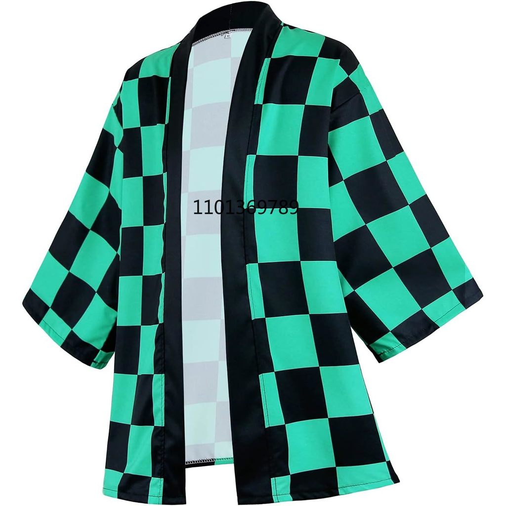 Anime Robes Tanjiro Cosplay Costume Kimono Agatsuma Zenitsu Anime Cosplay Costume Cloak Summer Coat