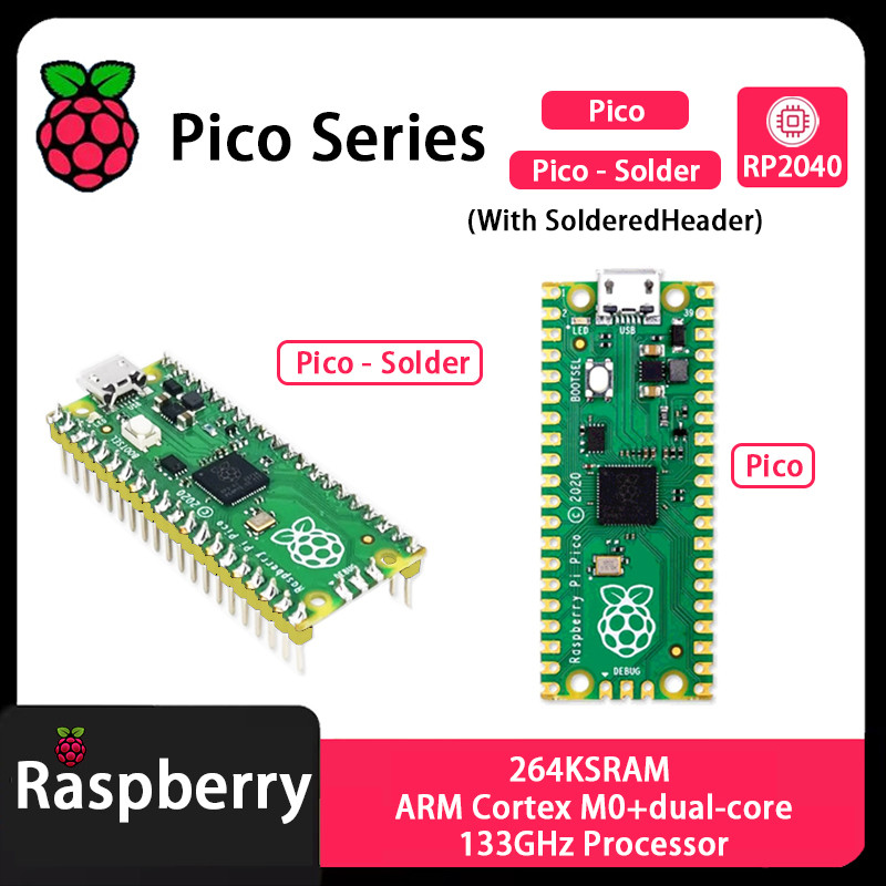 Raspberry Pi Pico Pico 2 Pico W Pico WH Pico H Pico 2 W RP2040 RP2350 Chip with Wireless WiFi