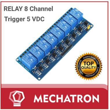 RELAY 8 CHANNEL CH 5V 220V AC MODULE OPTOCOUPLER PROMO