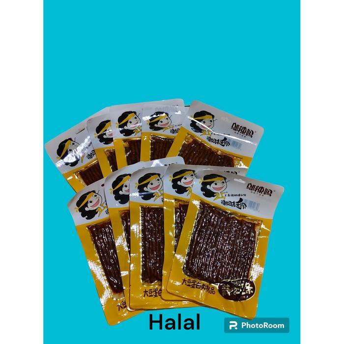 New Halal Paket Isi 10 Pcs Latiao Snack Tendon Gsrlic 100 G Termurah