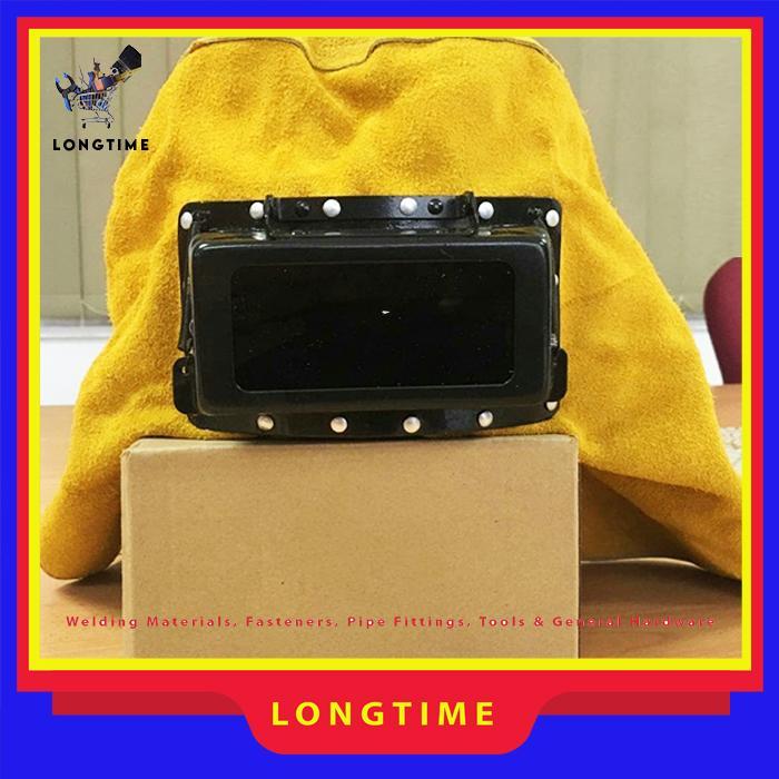 Welding Hood Leather Welding Protective Topeng Las Kulit Cap Hood