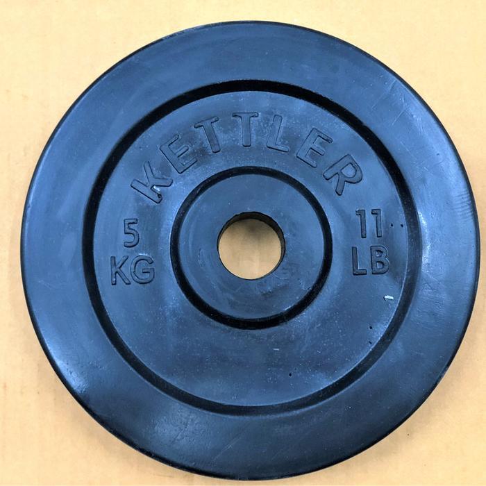 Kettler Rubber Plate 5 Kg - Piringan Dumbel Barbel Karet Beban #Gratisongkir