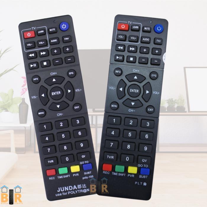 "New" Remot Remote STB Polytron DVB T2 PDV 600 SET TOP BOX PLT PDV 610