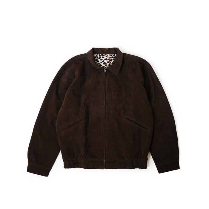 Hoi Polloy - Jacket - Savora Reversible (Brown) Unisex Jaket Fit Logo Pria Wanita Zipper Suede