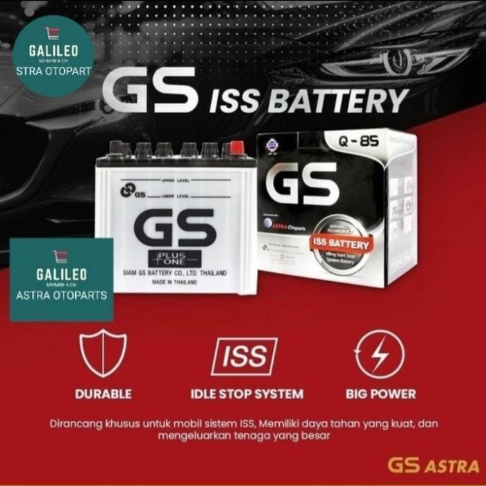 Aki kering Mobil Mazda ISS Q85 MAZDA 2 / CX3 / CX5 / CX9 MERK GS ASTRA ORIGINAL