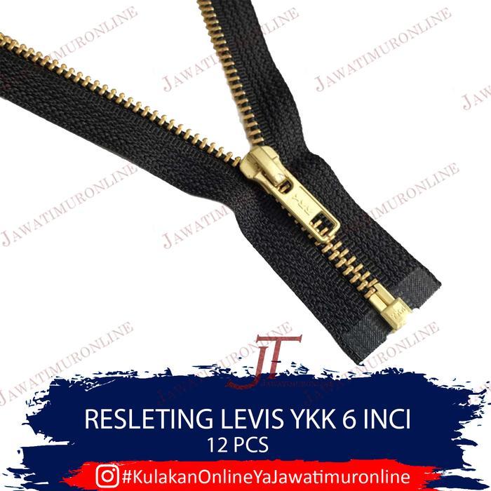 Resleting Besi YKK / Resleting YKK Besi / Resleting YKK MGC 6" LUSINAN
