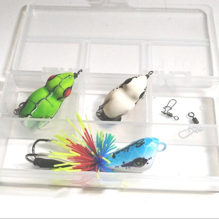 Ready Paket Umpan Gabusan 2 Softfrog + 1 Geol Mini