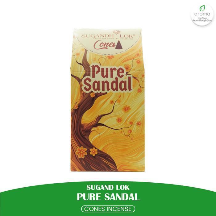 Premium Dupa India Aromaterapi Cones - Sugandh Lok Pure Sandal