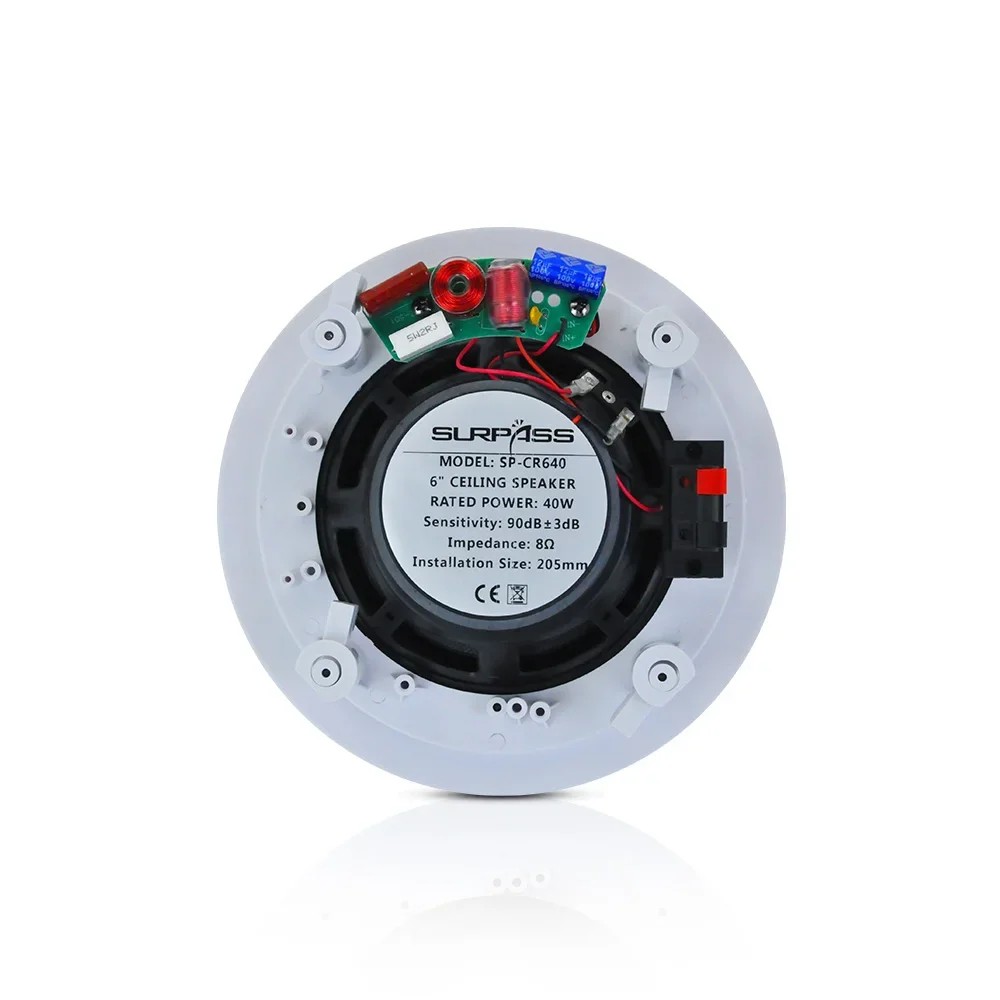 6.5inch Coaxial Ceiling Speaker RMS 40Watts Power Home Theater Background Sound System HIFi Stereo