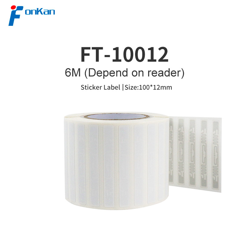 1000pcs UHF RFID Label 100*12mm RFID Tag 860mhz 960mhz Adhesive Passive Sticker Label for UHF RFID