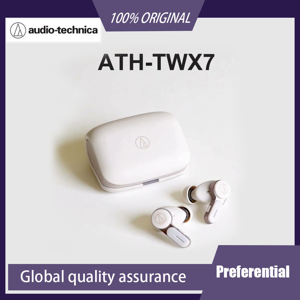 AUDIO-TECHNICA ATH-TWX7 Earphone TWS Abu-abu dengan ANC dan LDAC