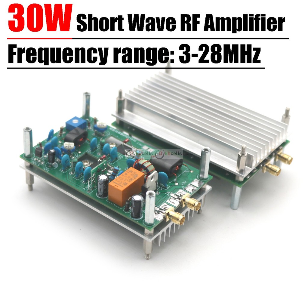 30W SHORTWAVE AMPLIFIER BOARD 3-28MHZ CW SSB LINEAR RF POWER AMPLIFIER HF RADIO HAM SHORT WAVE